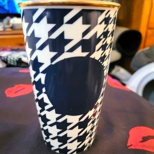 2015 Starbucks Houndstooth ceramic cup